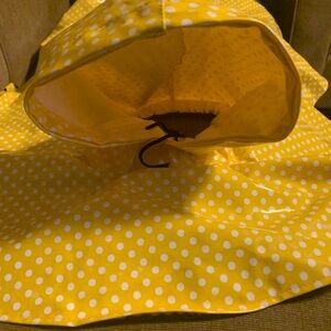 Yellow Polka Dot Dog Rain coat sz XXL